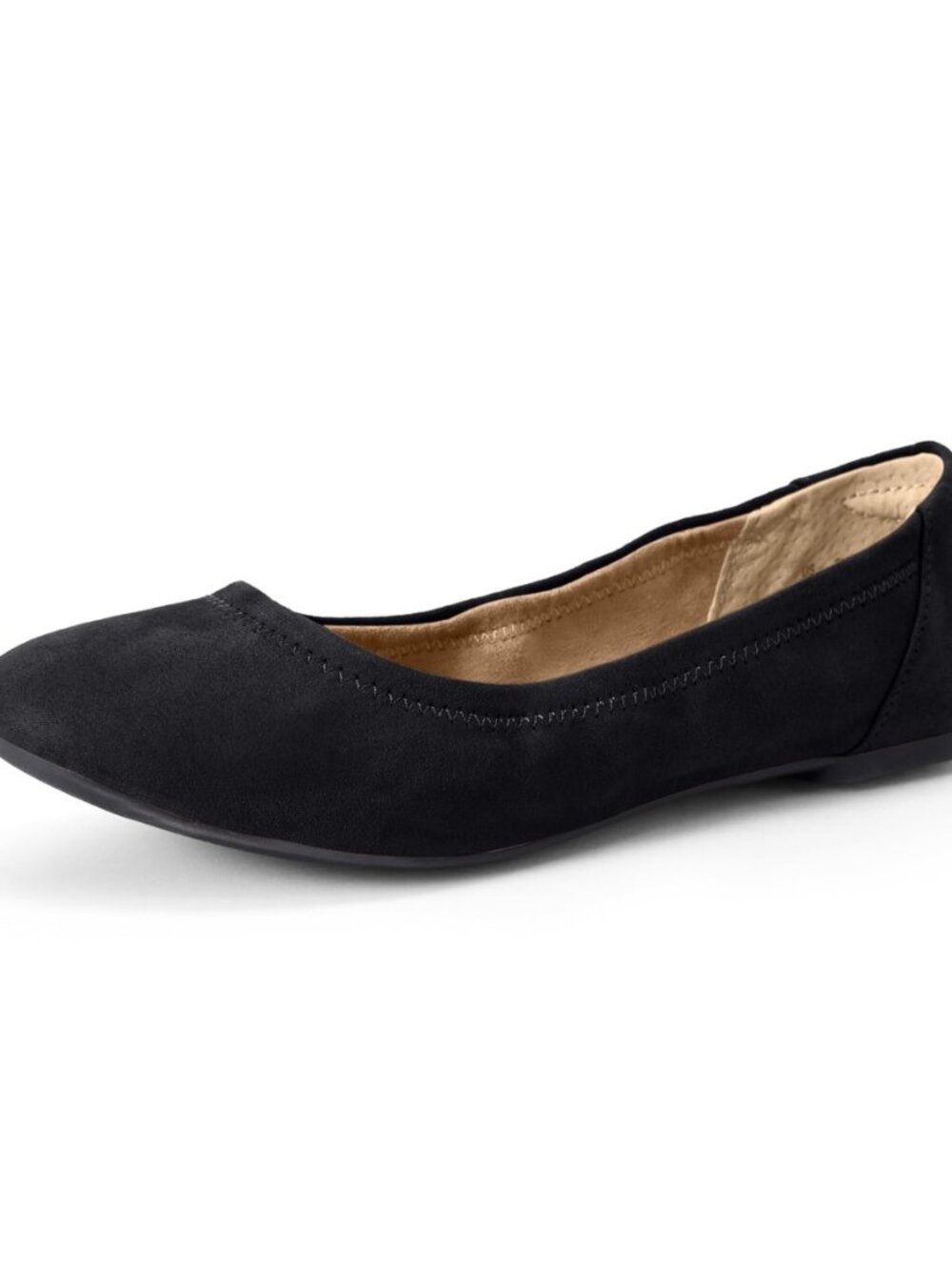 Women's Comfortable Round Toe Ballet Flats, Cushioned Memory Foam